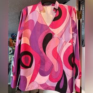 Abstract Patterned Women's Top